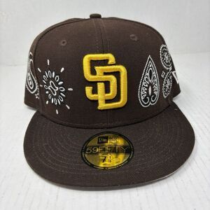 New Era 59Fifty San Diego Padres Paisley Elements Brown 7 1/4
